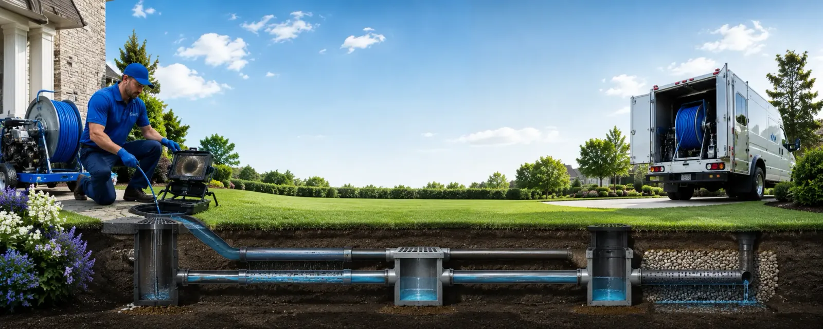Outdoor drain cleaning information for Manteno, IL